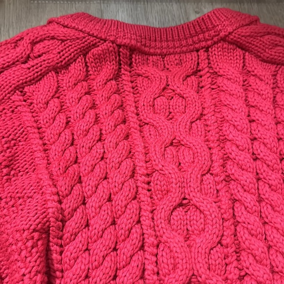 NWT! Anthropologie Maeve Wide-Sleeve Cable-Knit Sweater - Size Medium 💎 - Picture 10 of 12